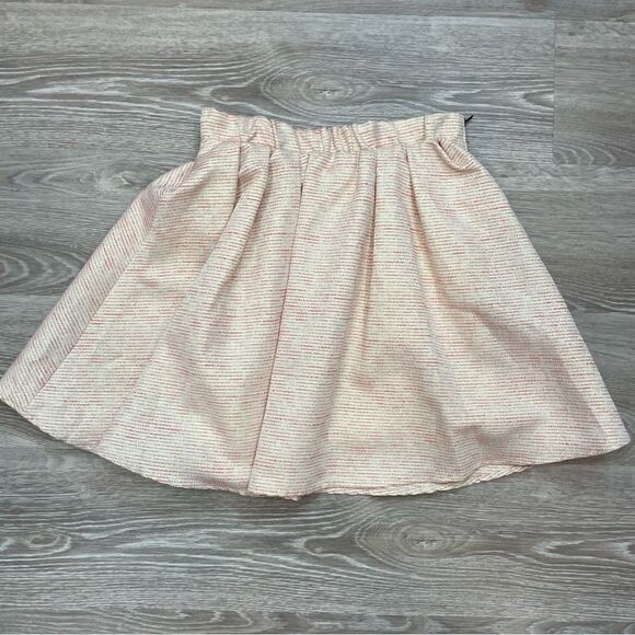 Aritzia Talula Cream Metallic A-Line Mini Skirt - Picture 3 of 7